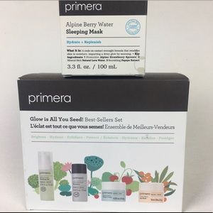 Primera 4 Piece Travel Set And Alpine Berry Water Sleeping Mask 3.3oz